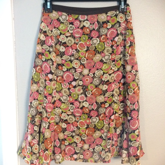 Sigrid Olsen feminine flowy skirt - Picture 3 of 8